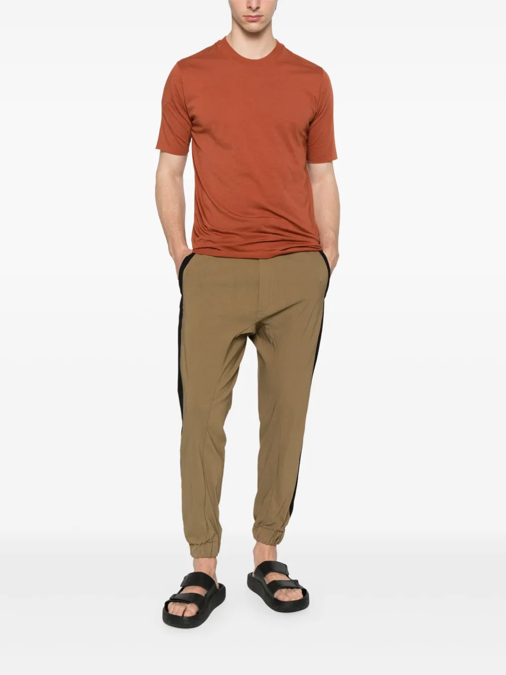 Thom Krom Katoenen T-shirt - Bruin
