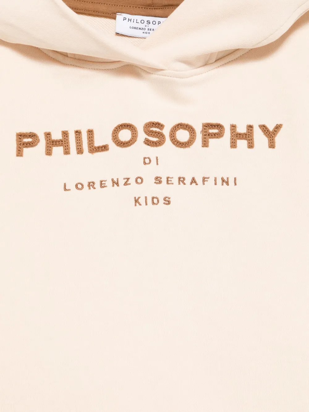 Philosophy Di Lorenzo Serafini Kids Hoodie met logopatch Roze