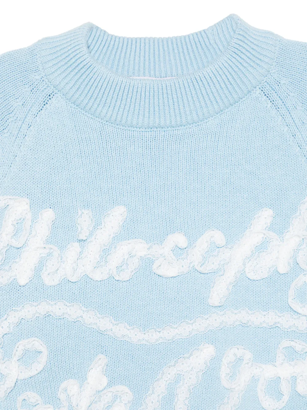 Philosophy Di Lorenzo Serafini Kids Trui met logo-applicatie Blauw