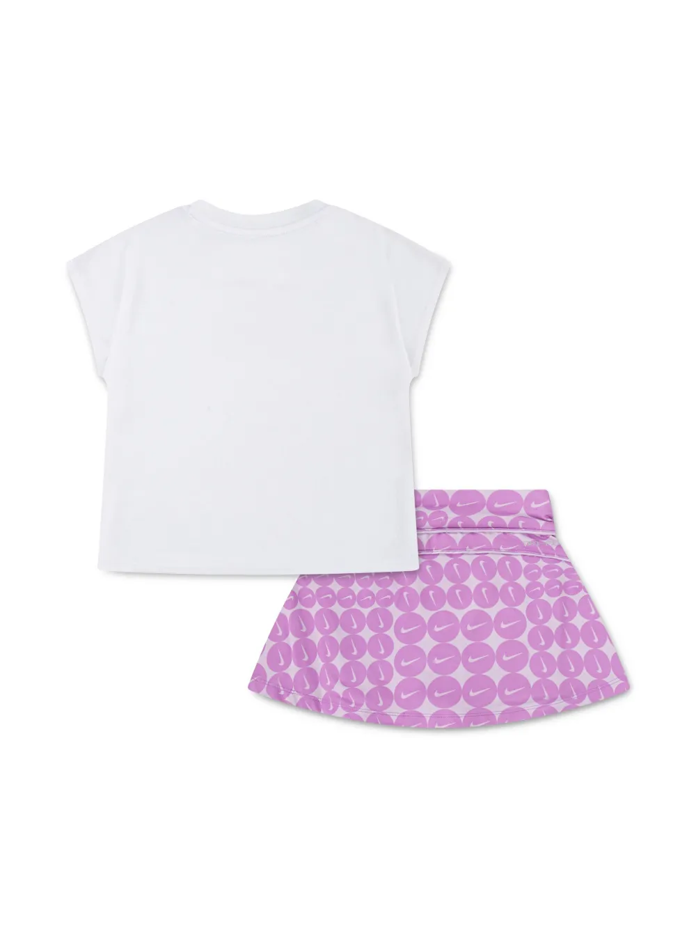 Nike Kids logo skirt set - Wit