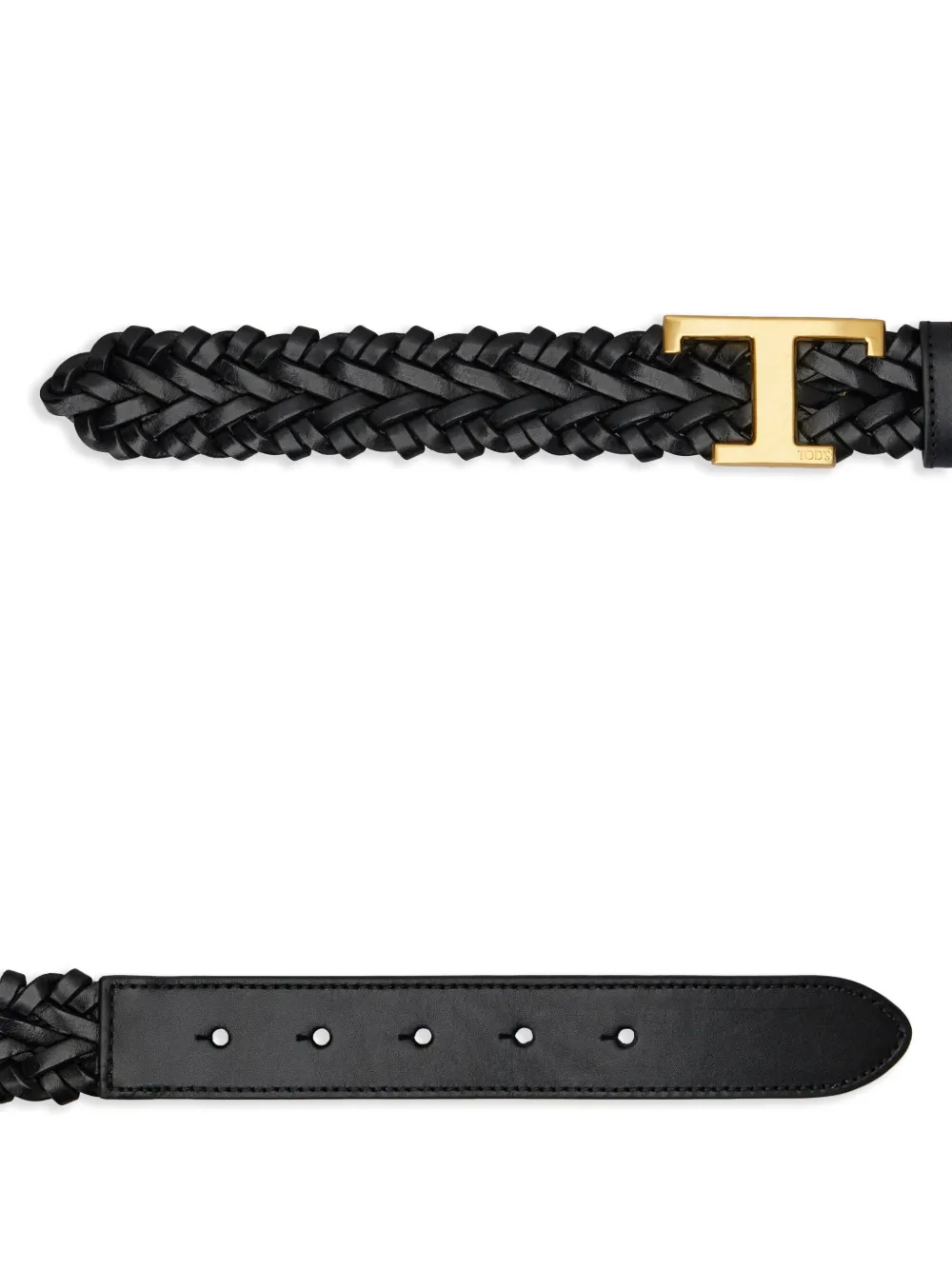 Tod's woven belt - Zwart