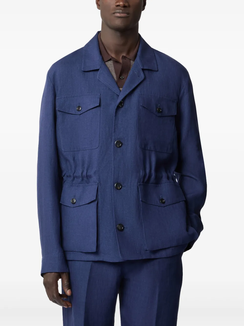 Tod's Linnen shirtjack - Blauw