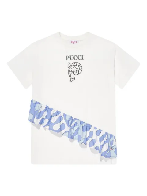 PUCCI Junior robe à logo imprimé