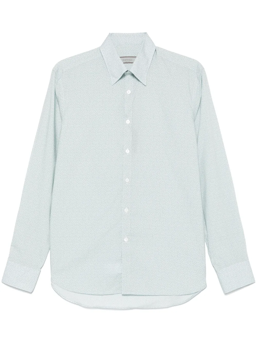 Canali camisa con hojas estampadas | azul | Image 1