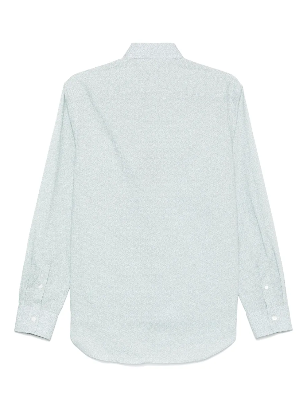 Canali Overhemd met bladerprint - Blauw