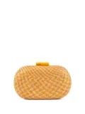 Gustoko houndstooth pattern clutch - Yellow