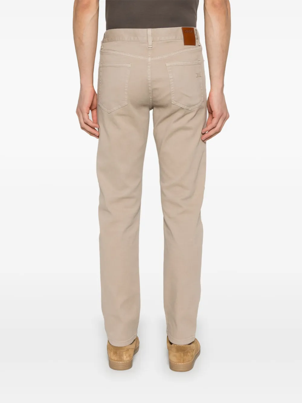 Shop Zegna City Trousers In Neutrals