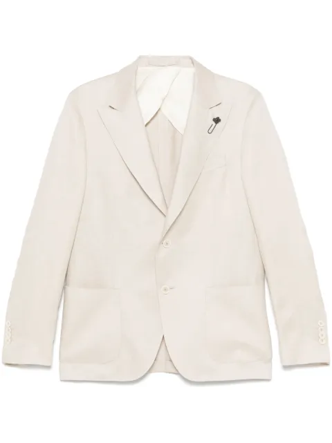Lardini brooch-detail blazer