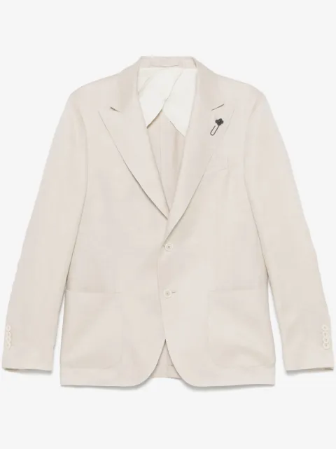 Lardini brooch-detail blazer