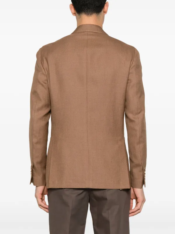 Lardini brooch-detail Blazer | Brown | FARFETCH