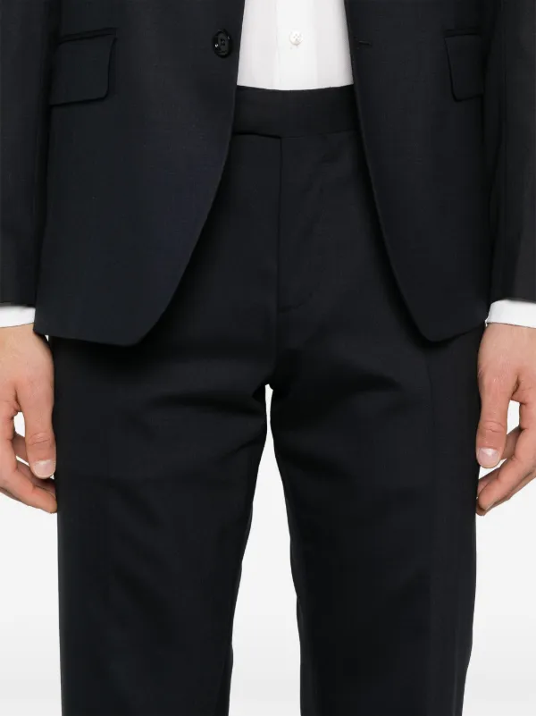 LARDINI｜ (ESLTMC60ES64053 999) Lardini brooch-detail Suit | Blue | FARFETCH