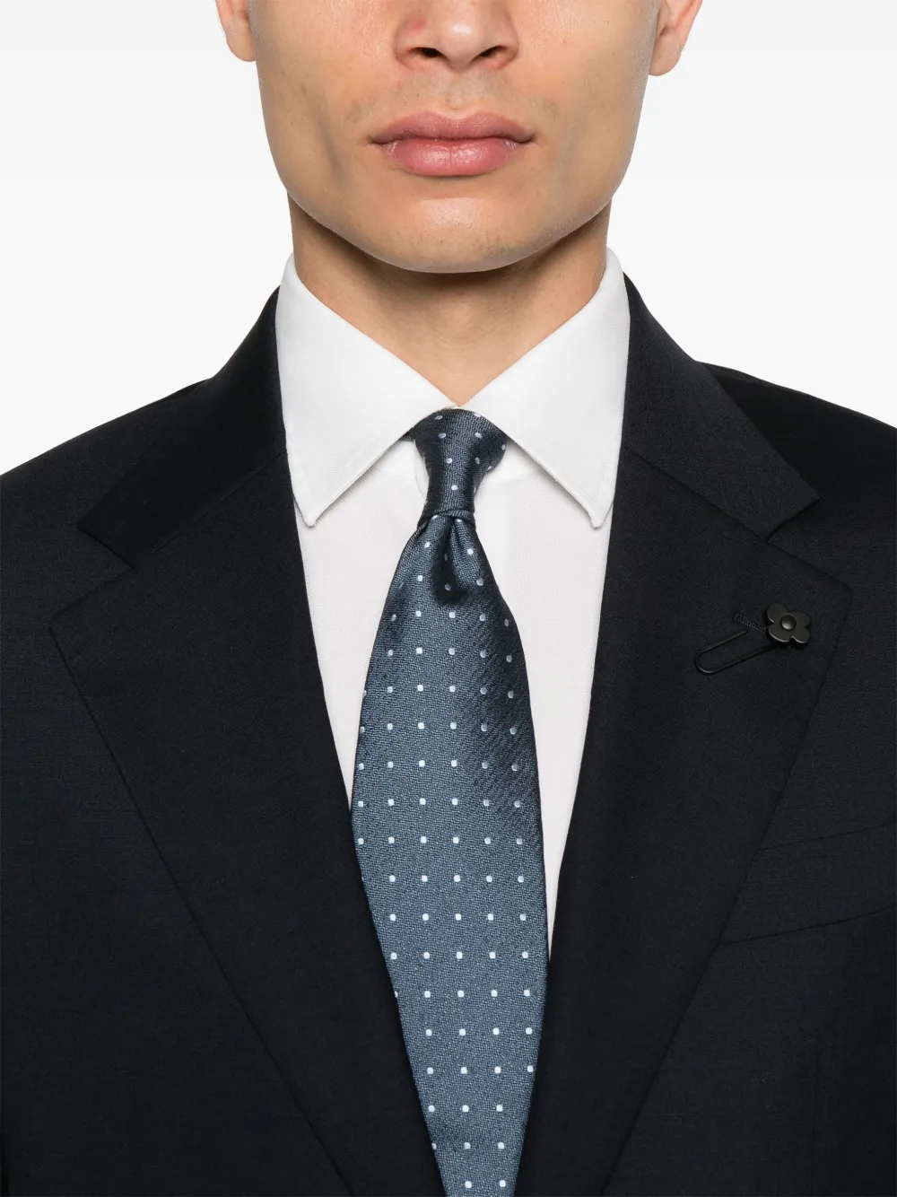 Lardini Pak met broche detail Blauw
