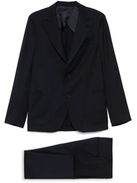 Lardini brooch-detail suit