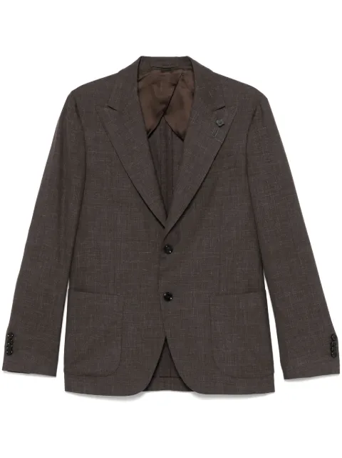 Lardini brooch-detail blazer