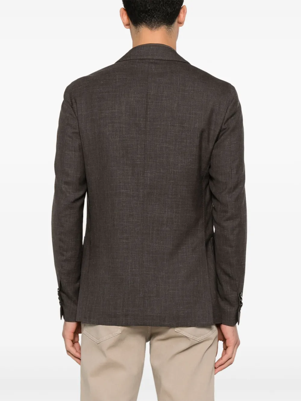 Lardini Blazer met broche Bruin