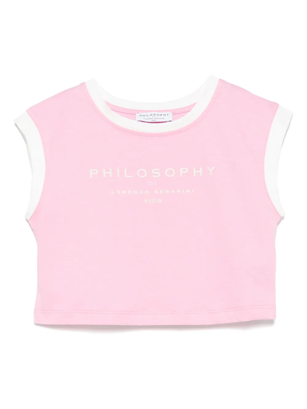 Philosophy Di Lorenzo Serafini Kids logo-print top Roze