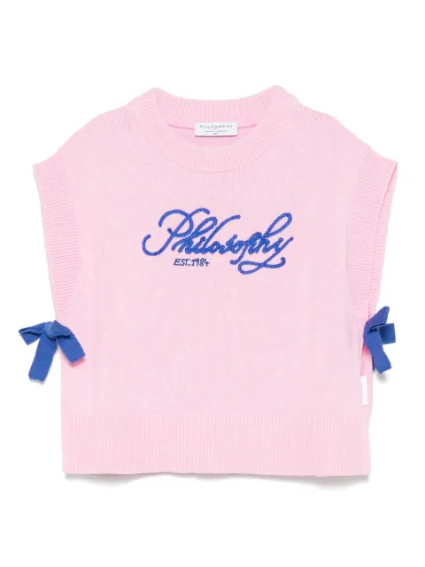Philosophy Di Lorenzo Serafini Kids logo-appliqué top