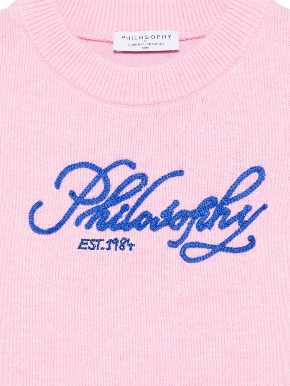 Philosophy Di Lorenzo Serafini Kids Top met logo-applicatie Roze