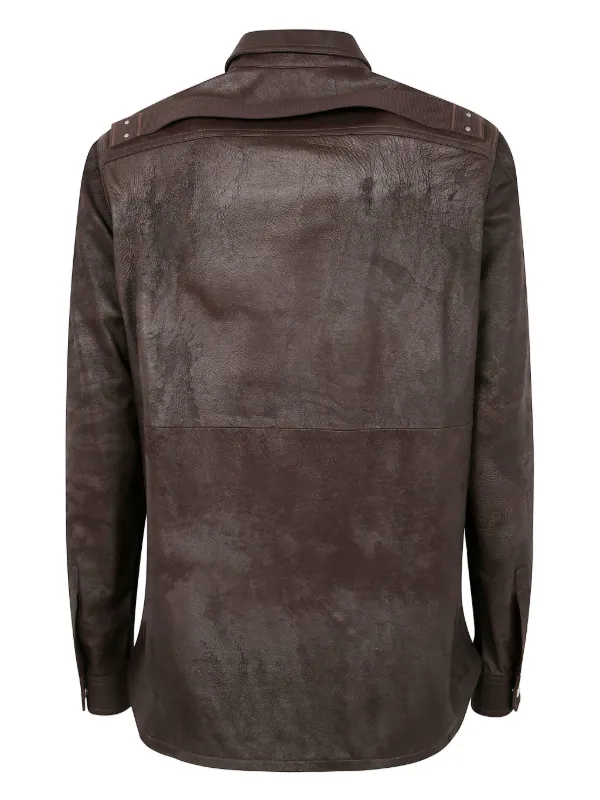 Rick Owens レザージャケット | ブラウン | FARFETCH JP Rick Owens レザージャケット | ブラウン | FARFETCH JP