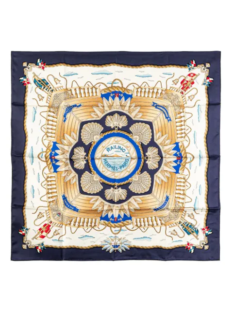 Hermès Pre-Owned 20th Century Railing Silk Scarf scarves