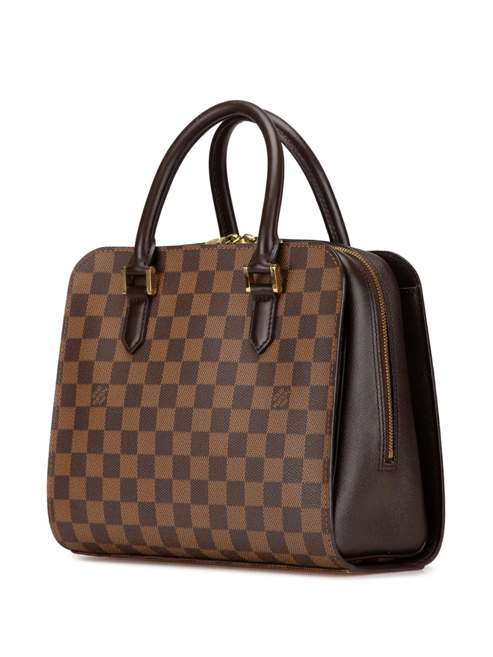 Louis Vuitton Pre-Owned 1998 pre-owned Damier Ebene Triana handtas - Bruin