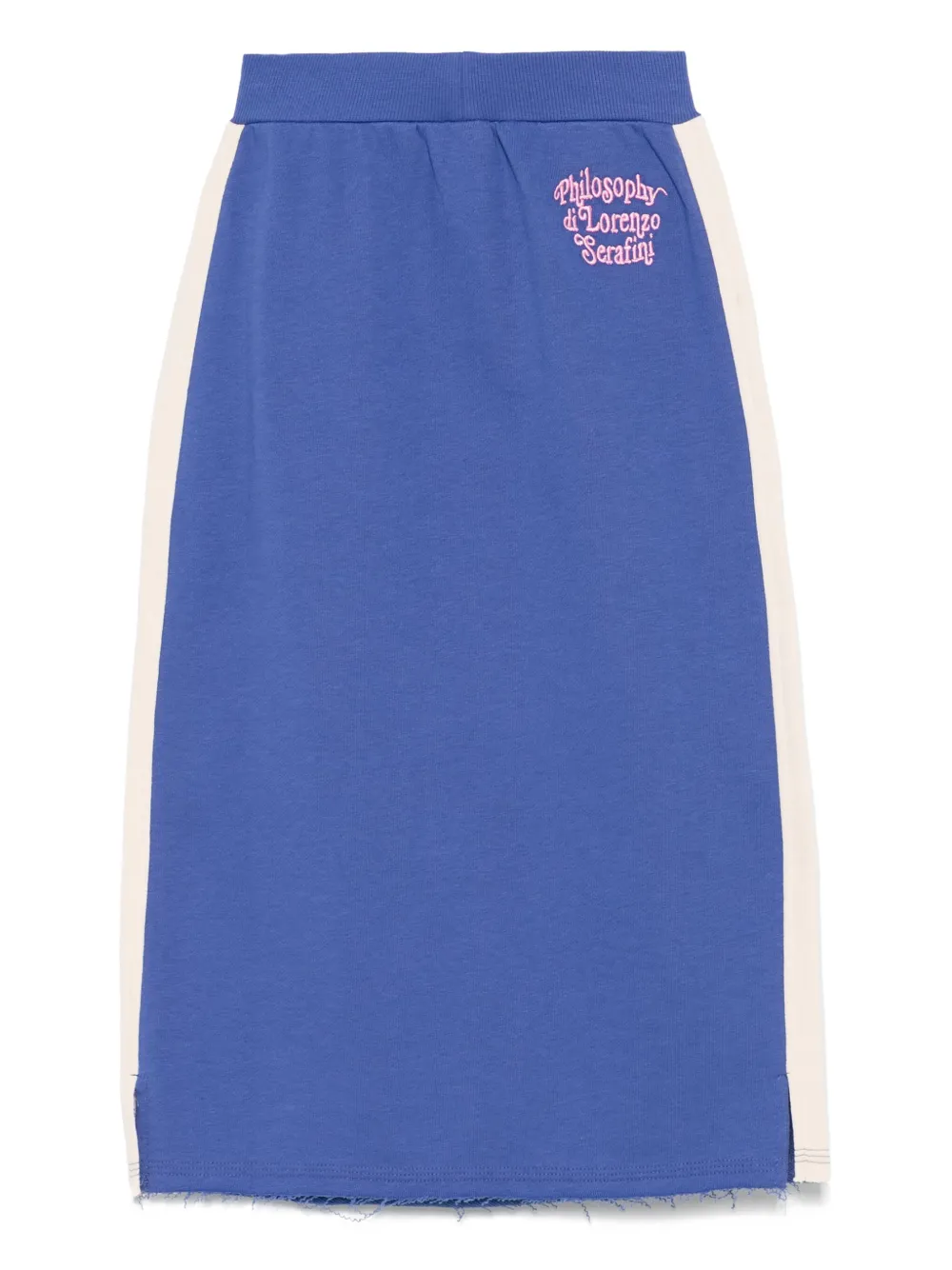 Philosophy Di Lorenzo Serafini Kids Rok met geborduurd logo Blauw