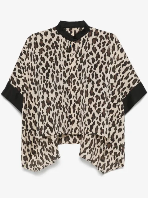 sacai Blouse met luipaardprint