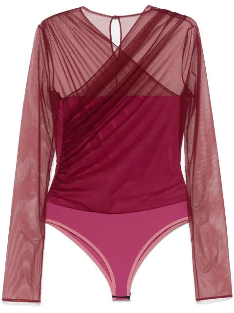 Nensi Dojaka tulle bodysuit