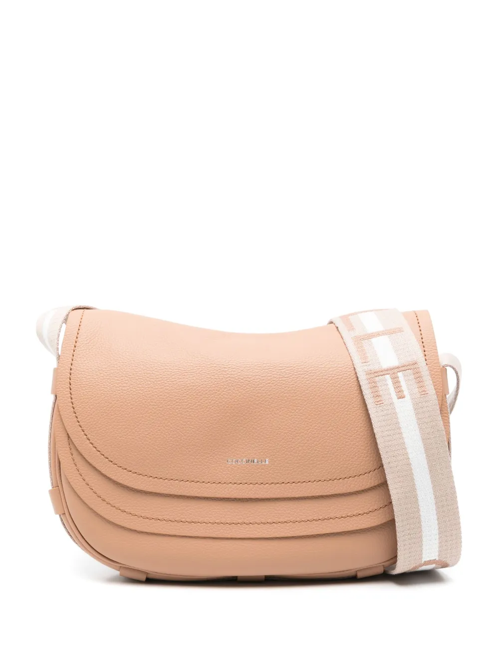 Shop Coccinelle Medium Raquel Shoulder Bag In Neutrals