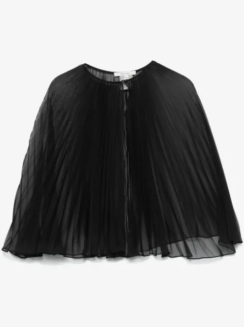 Nensi Dojaka georgette pleated cape