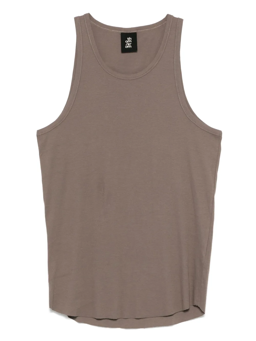 Thom Krom Tanktop van stretchkatoen Groen