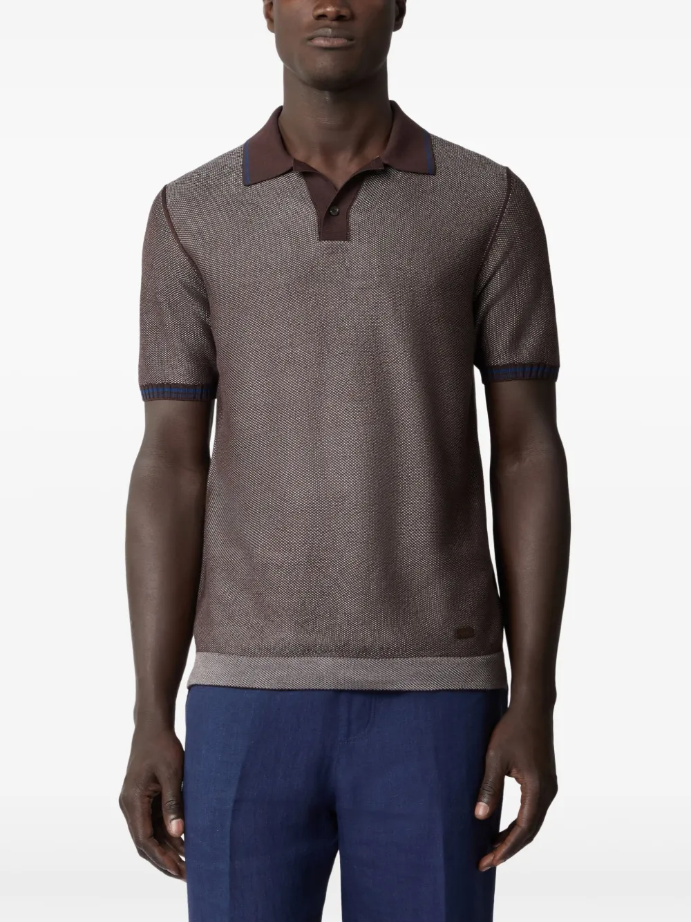 Tod's Poloshirt met korte mouwen - Bruin