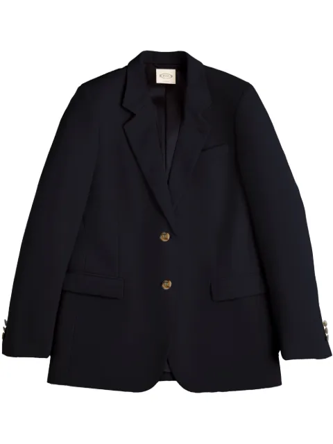 Tod's leather-trim blazer