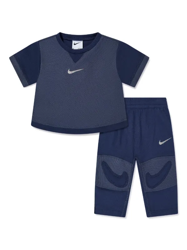 Nike Kids Swoosh-embroidered Tracksuit Blue FARFETCH IN