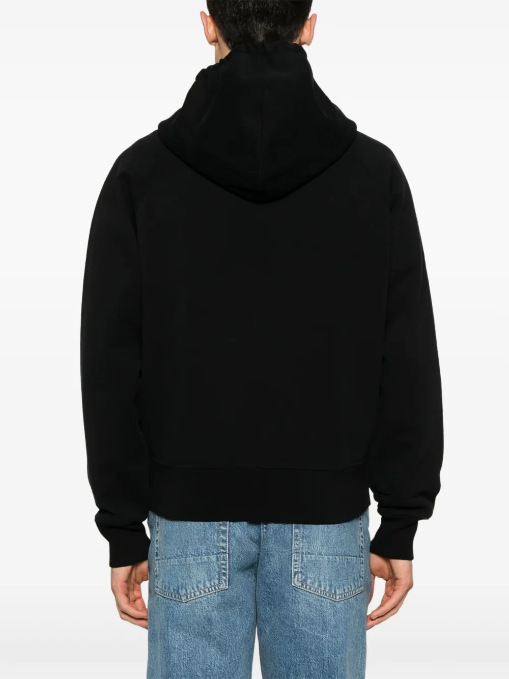 AMI Paris Hoodie met borduurwerk Zwart
