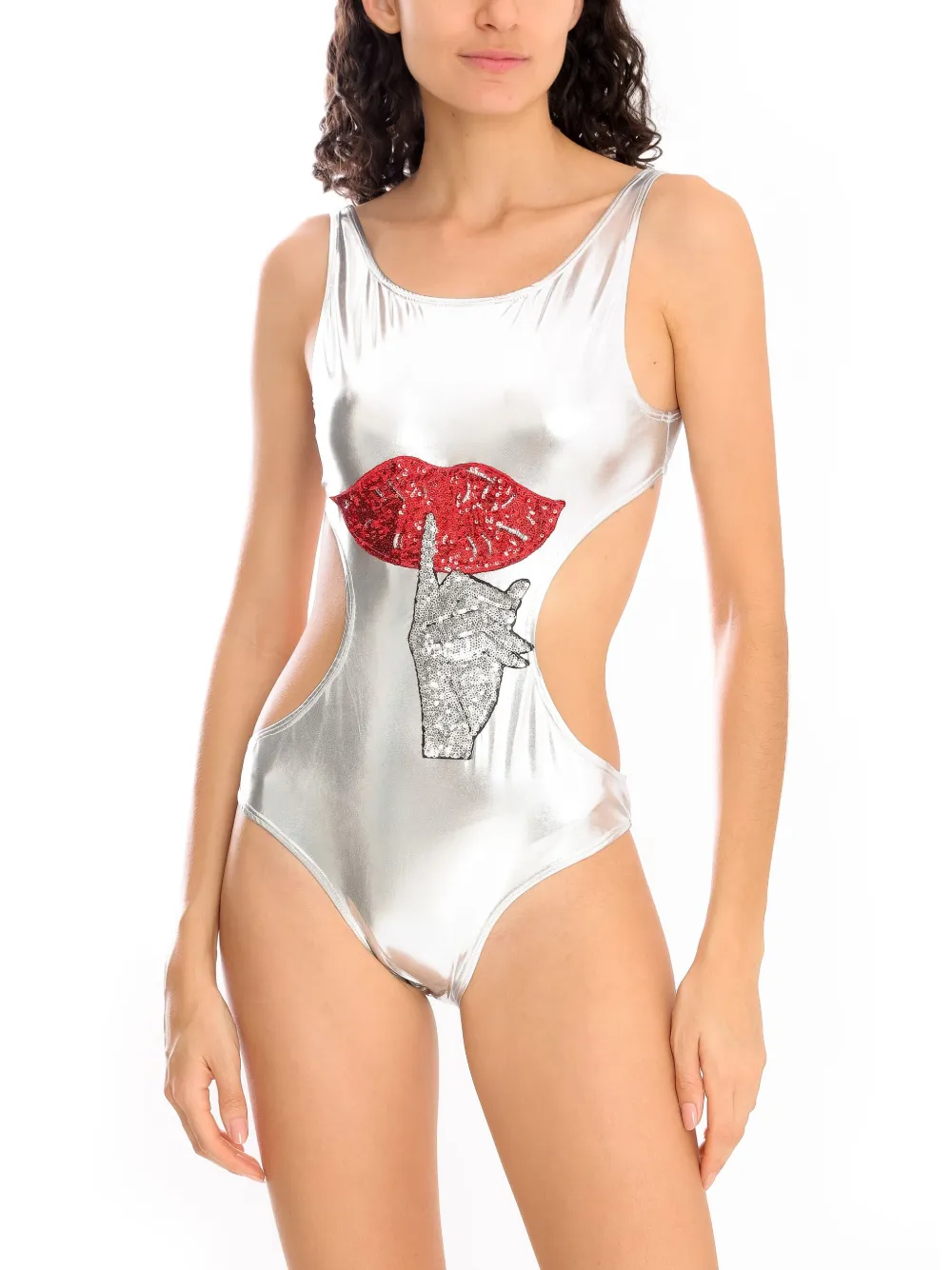 Brigitte Shiu Carnaval badpak Zilver