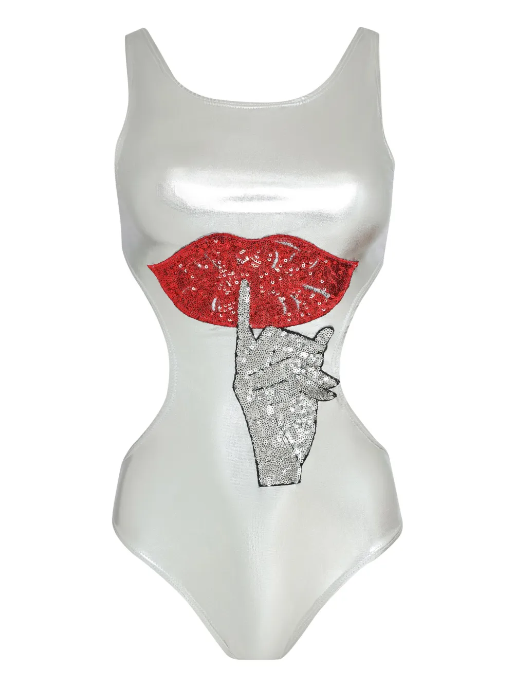 Brigitte Shiu Carnaval badpak Zilver