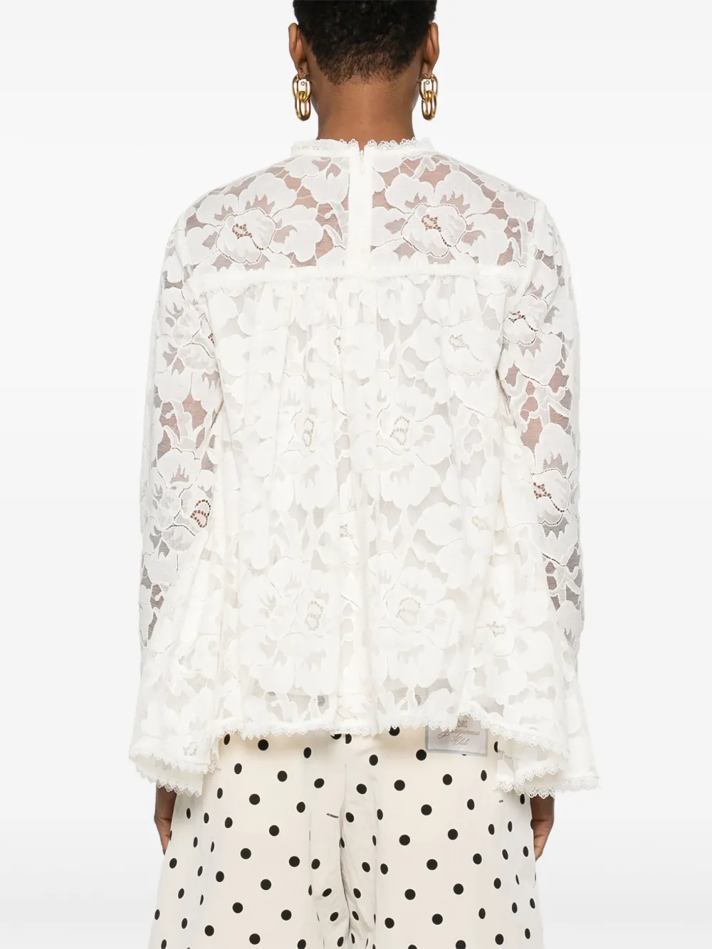 ZIMMERMANN Illuminate blouse met kant Beige