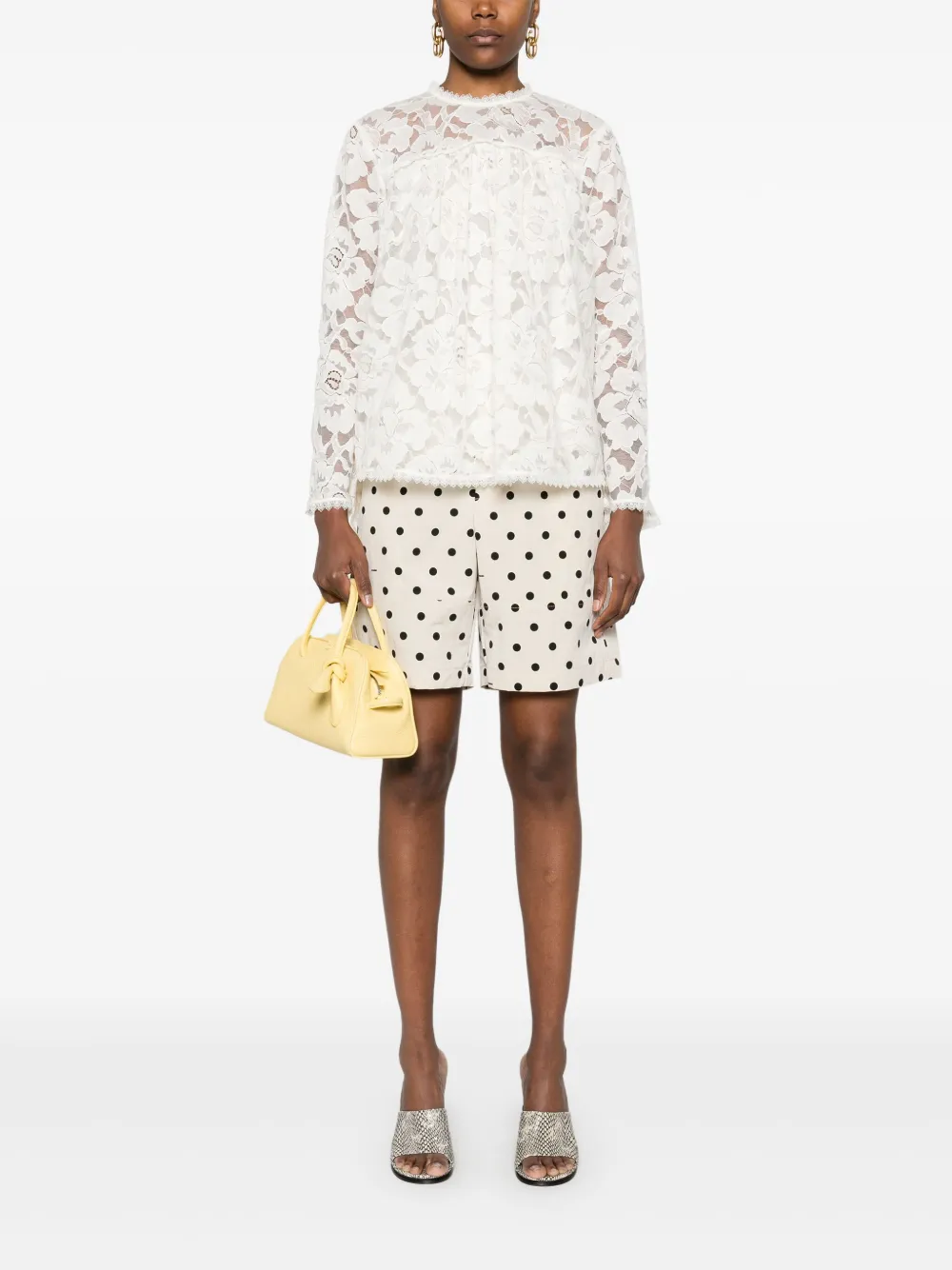 ZIMMERMANN Illuminate blouse met kant - Beige