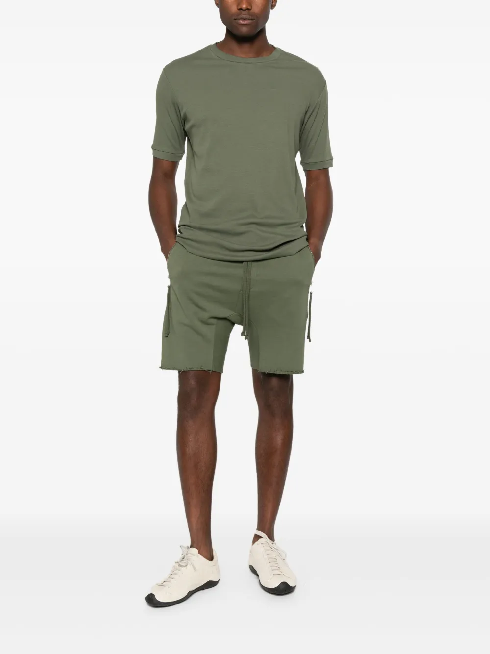 Thom Krom raw-hem shorts | Drop-Crotch Shorts | Image 2