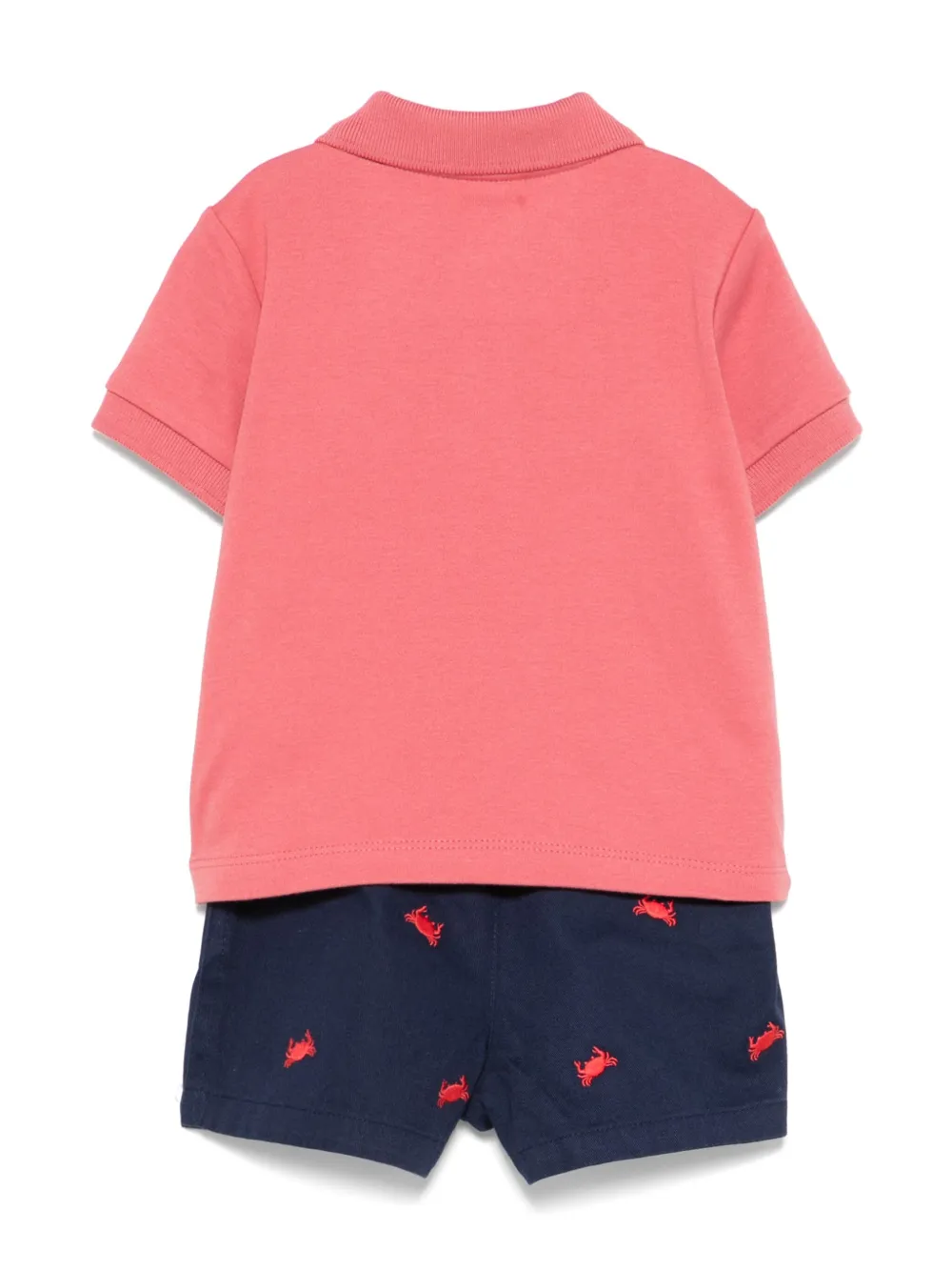 POLO RALPH LAUREN KIDS T-shirt en shorts set Rood