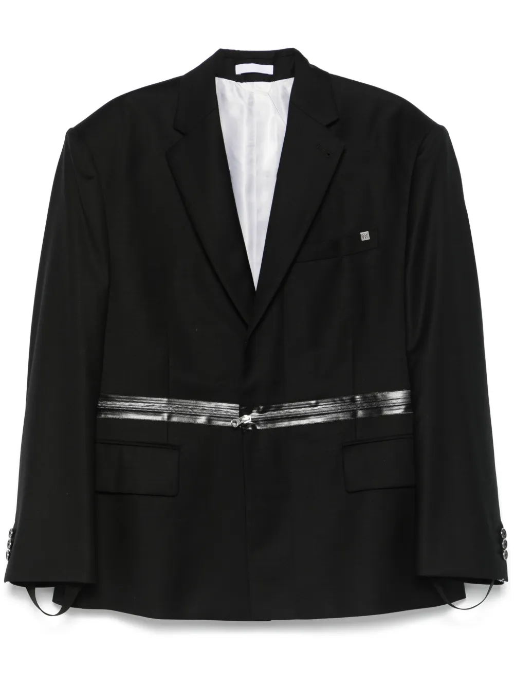 Helmut Lang Zip Driver blazer Zwart