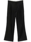 Helmut Lang zip-detail pleated trousers - Black