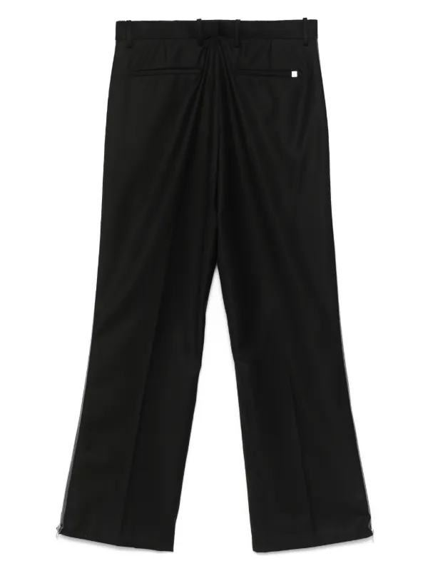 Helmut Lang zip-detail Pleated Trousers | Black | FARFETCH AZ