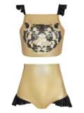 Brigitte Carnaval short and top set - Gold