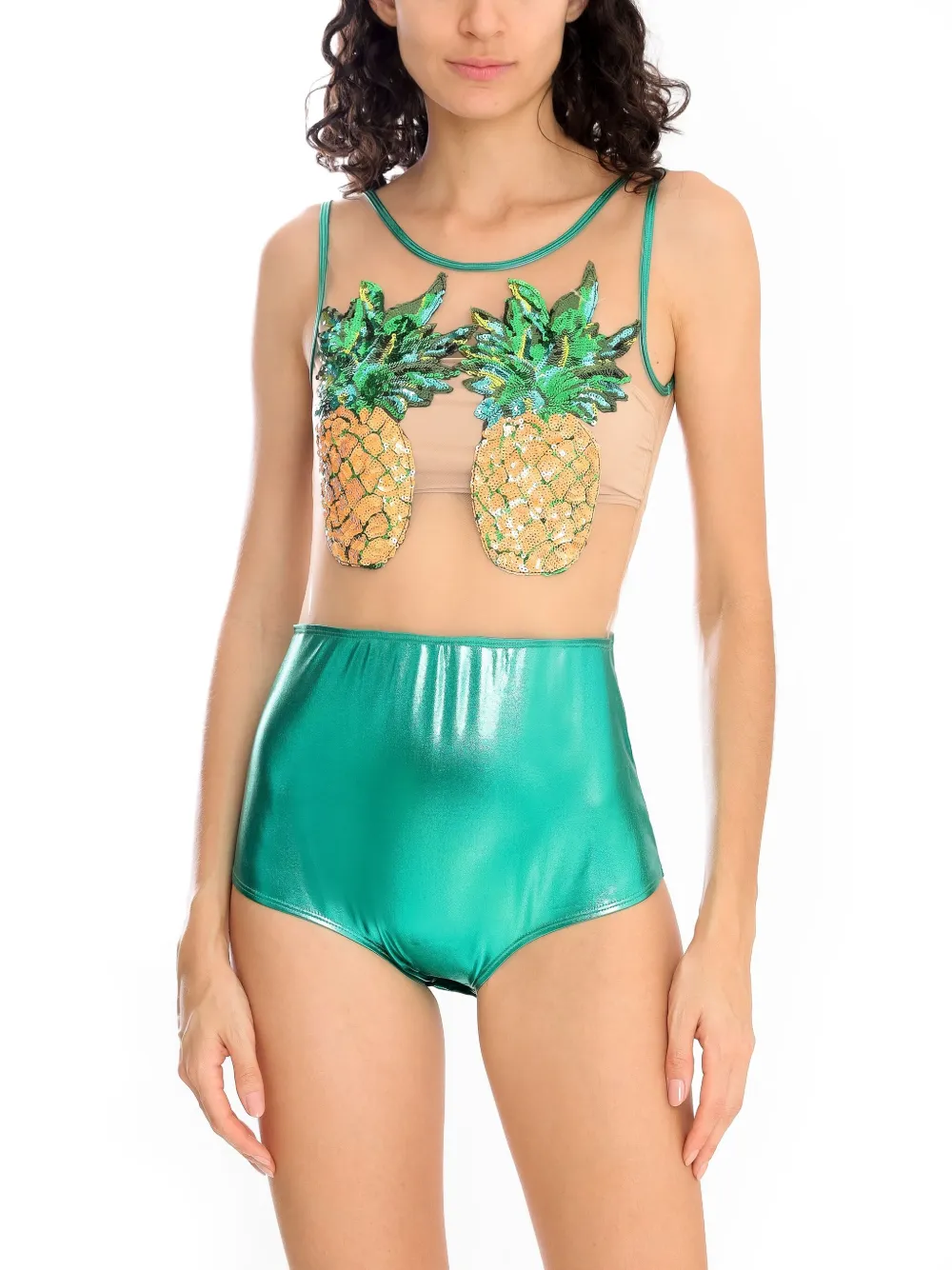 Brigitte Abacaxi Carnaval body Groen