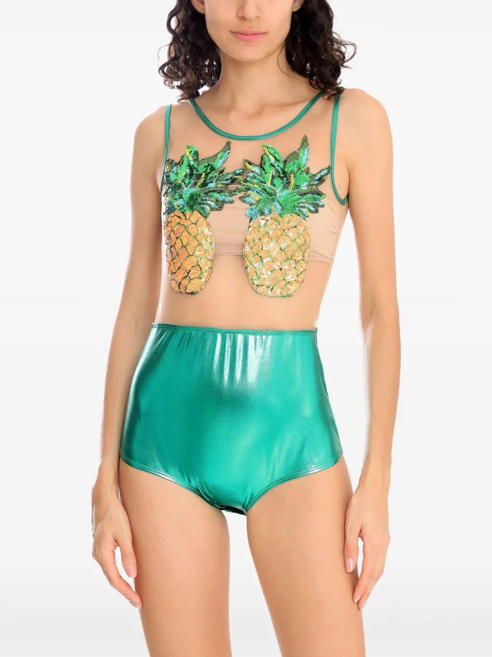 Brigitte Abacaxi Carnaval body - Groen