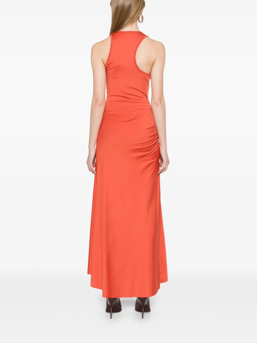 Victoria Beckham Maxi-jurk met ruches Oranje