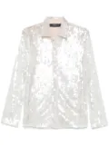 Federica Tosi sequin-embellished shirt - Silver