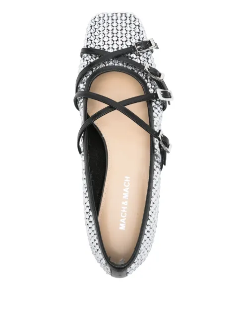 MACH & MACH Crystal Net ballet flats R25S092710NETB17 - 3